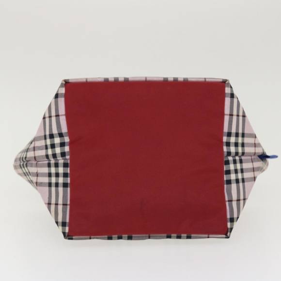 BURBERRY Nova Check Hand Bag Nylon Beige Auth ar8988 - Picture 5 of 16